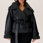 Elvira | Belted Shearling Coat