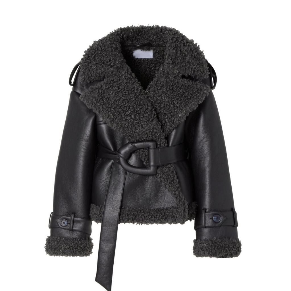 Elvira | Belted Shearling Coat