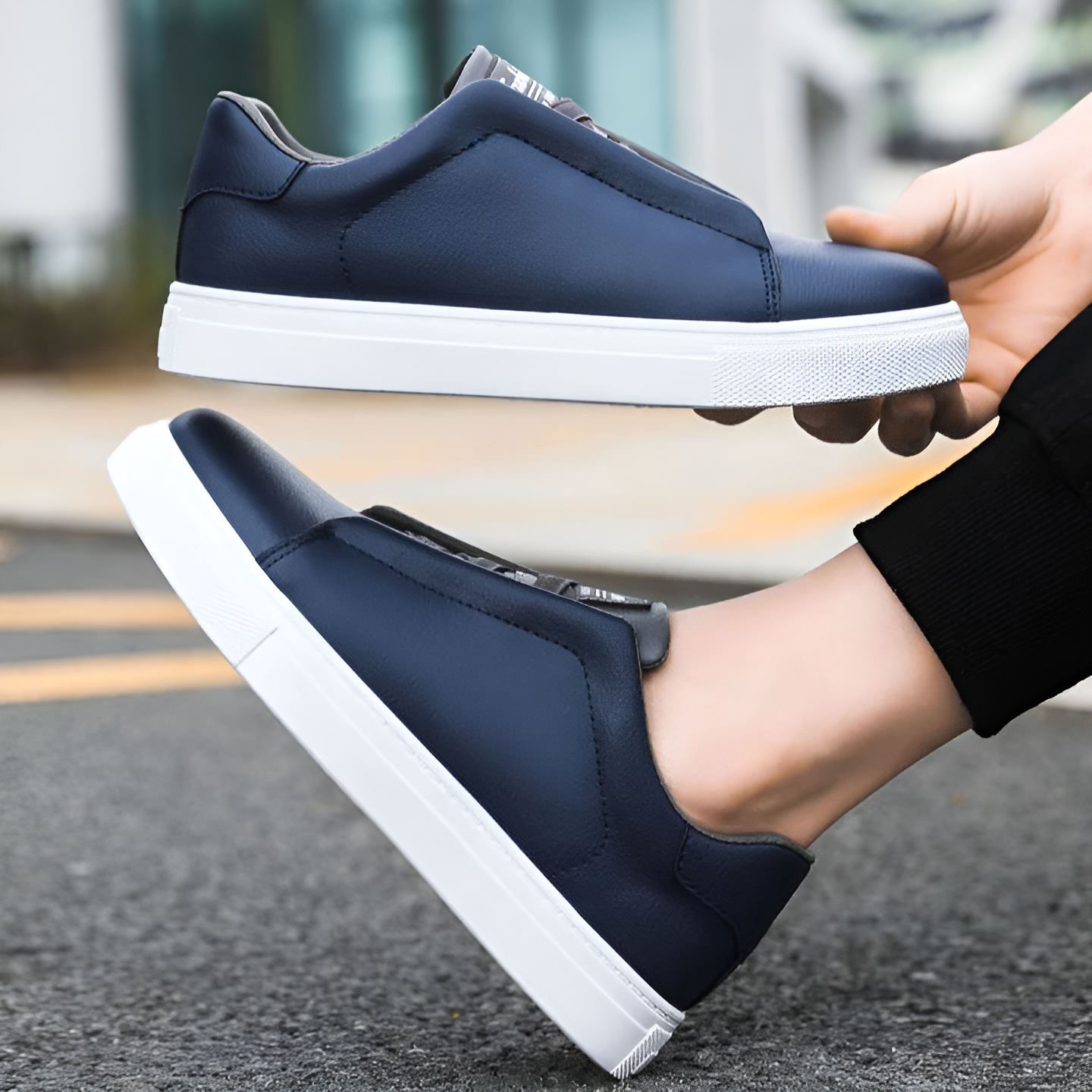 Niels | Vegan Leren Sneaker