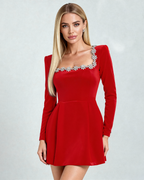 Celeste | Kristal Mini Jurk