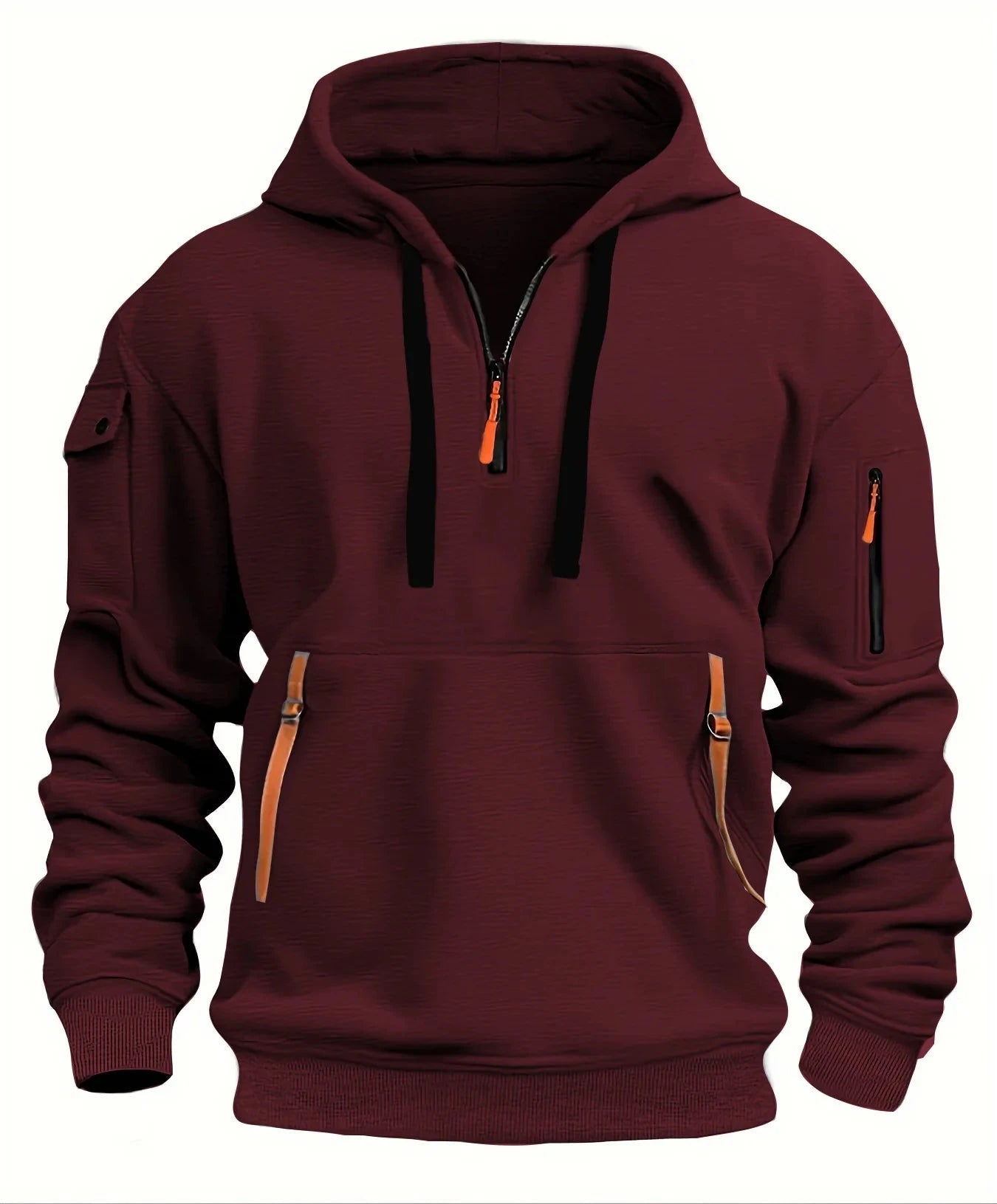 Bryan | Mannen Hoge Kwaliteit Half Zip Hoodie