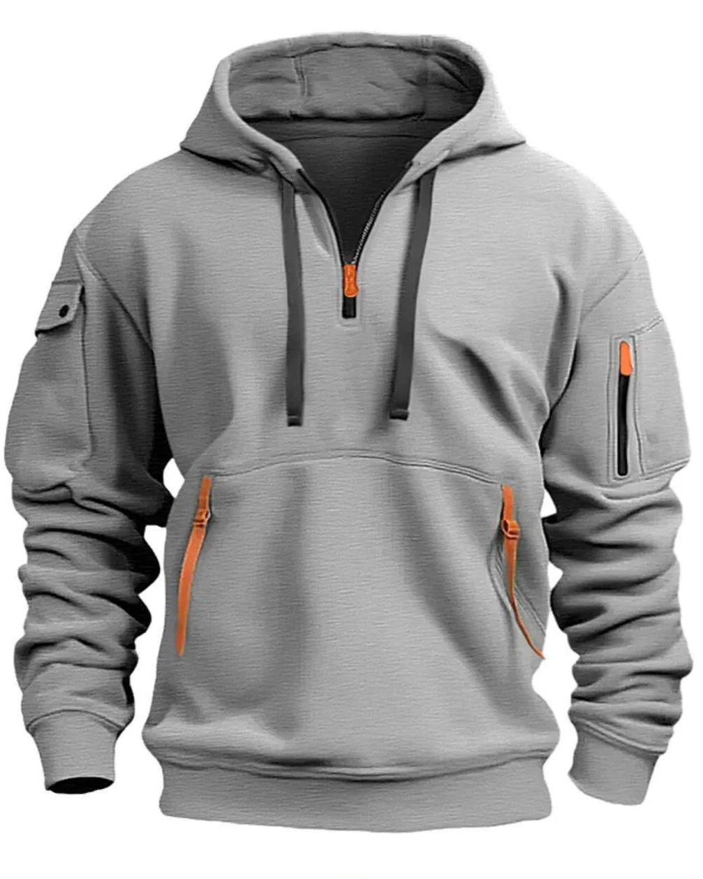 Bryan | Mannen Hoge Kwaliteit Half Zip Hoodie