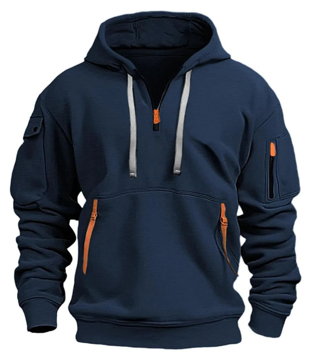 Bryan | Mannen Hoge Kwaliteit Half Zip Hoodie