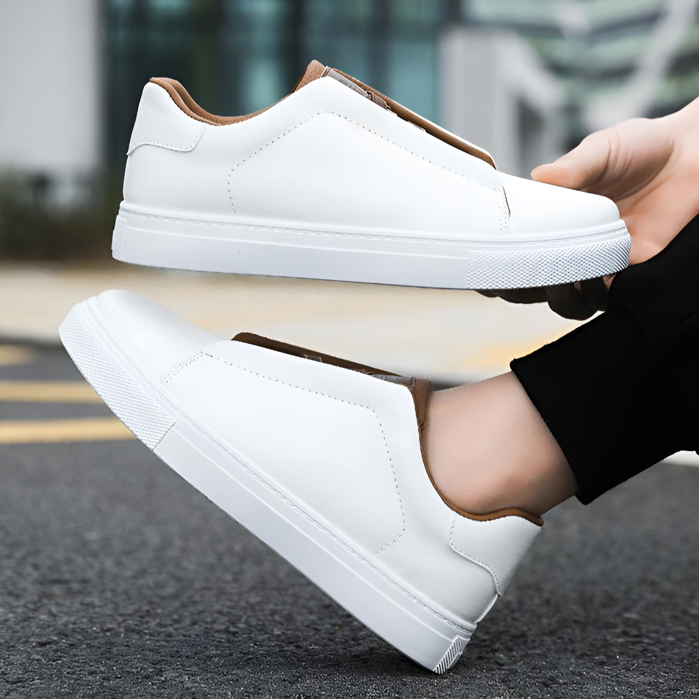 Niels | Vegan Leren Sneaker