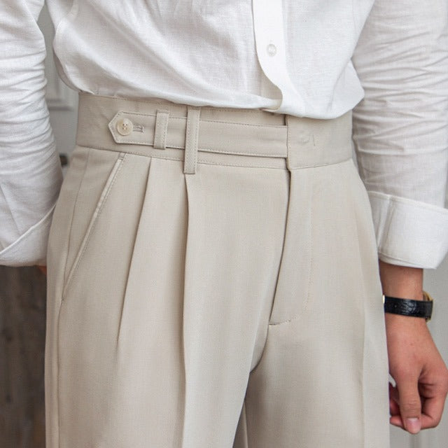 Luuk | Pantalon Met Dubbele Plooi